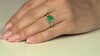 Anillo en plata con Ónix verde