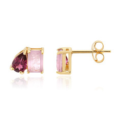 Boucles d'oreilles en argent et Quartz lilas