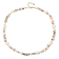 Collier en argent et Pierre de Lune (Riya)