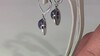 Pendientes en plata con Charoita