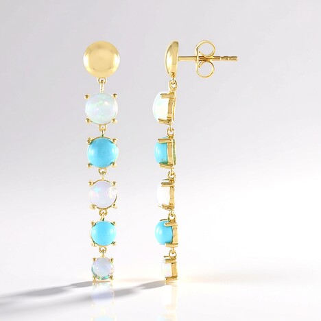 Orecchini in argento con Opale di Welo (de Melo Essence)