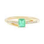 Zilveren ring met een Russische smaragd (Adela Silber)