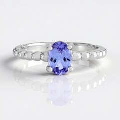 Anello in argento con Tanzanite