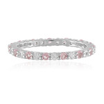 Anillo en plata con Turmalina rosa de Nigeria