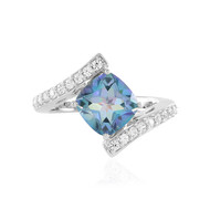 Anillo en plata con Cuarzo océano