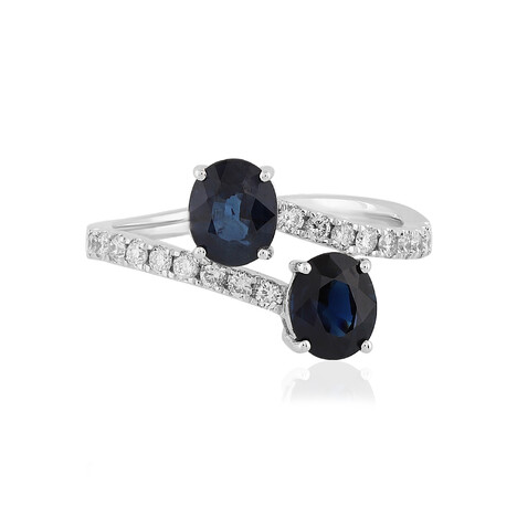 Blauer Ceylon-Saphir-Goldring