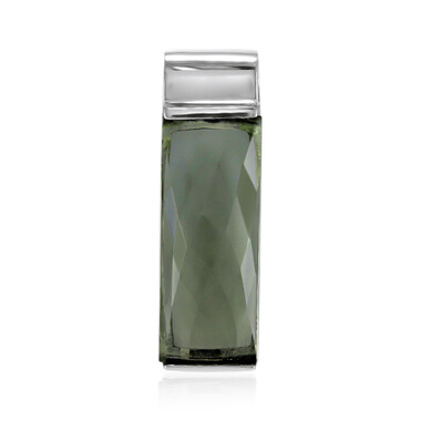 Grüner Amethyst-Silberanhänger (MONOSONO COLLECTION)
