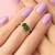 Russian Diopside Silver Ring