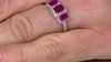 Anillo en oro con Rubí de Mozambique AAA