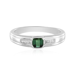Bague en argent et Tourmaline verte de Benedito (Adela Silber)