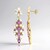 Boucles d'oreilles en argent et Topaze blanche