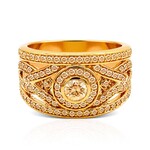 Anillo en oro con Diamante rosa de Francia de Argyle VS1 (Annette)