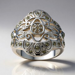 Anello in argento con Marcassite (Annette classic)
