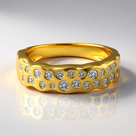 Anello in oro con Diamante SI1 (G) (Annette)