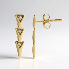 Orecchini in oro con Diamante IF (G) (de Melo Gold)