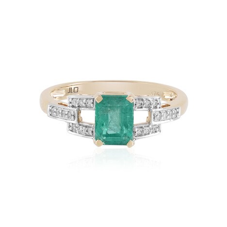 Gouden ring met een Ethiopische smaragd