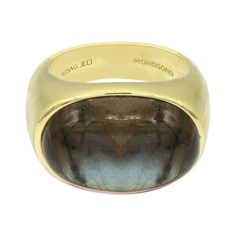 Labradorit-Silberring (MONOSONO COLLECTION)