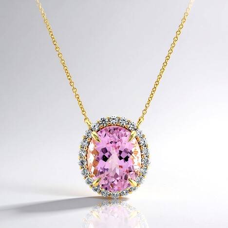 Collana in argento con Kunzite