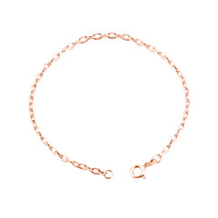 Silber-Ankerkette - 1,85 g - 50 cm - rosévergoldet