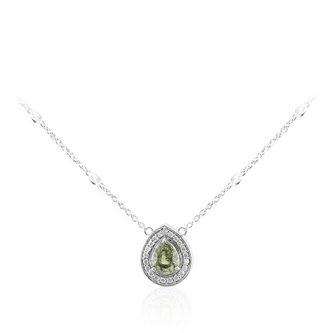 Collar en oro con Demantoide de Madagascar (de Melo)