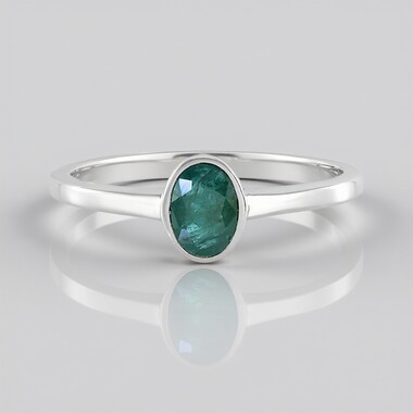 Anillo en plata con Grandidierita