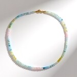 Collana in argento con Berillo Fancy
