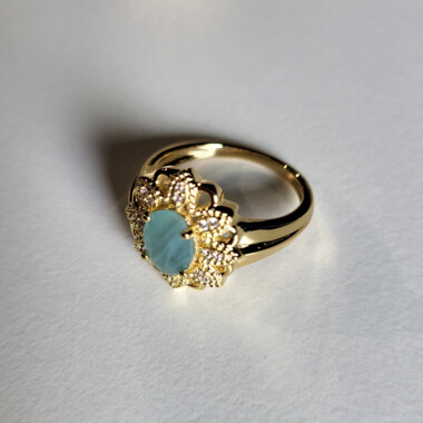 Anello in argento con Grandidierite