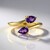Anello in argento con Ametista Zambiana