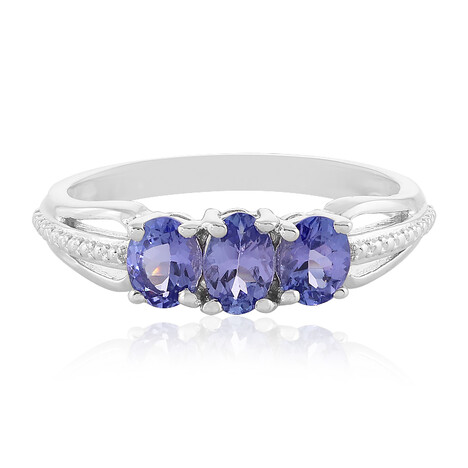 Bague en argent et Tanzanite