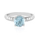 Anello in argento con Topazio Blu Cielo