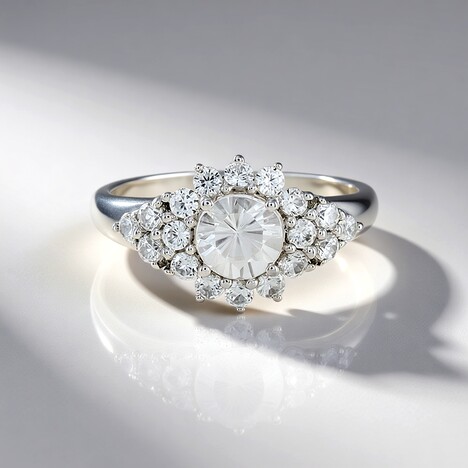Bague en argent et Zircon