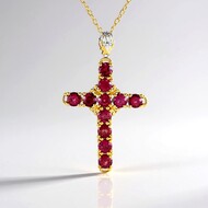 Collana in argento con Rubellite (Gems en Vogue)