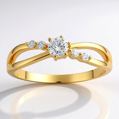 Anello in oro con Diamante SI1 (G) (Annette)
