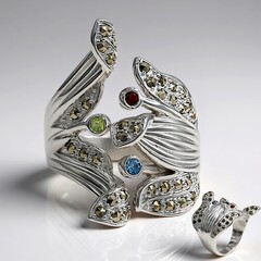 Anello in argento con Topazio Blu Svizzero (Annette classic)