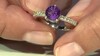 Anillo en plata con Amatista de Siberia