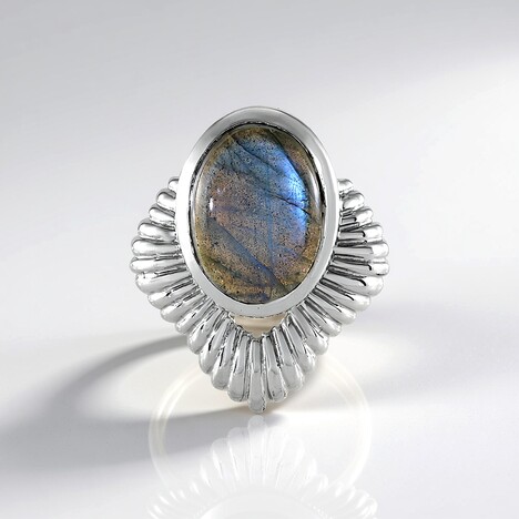 Ciondolo in argento con Labradorite (MONOSONO COLLECTION)