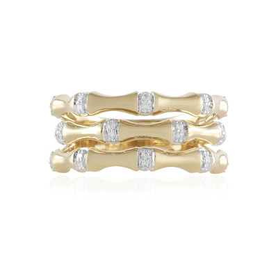 Anello in oro con Diamante SI2 (H) (de Melo)