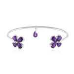 Sambia-Amethyst-Silberarmreif