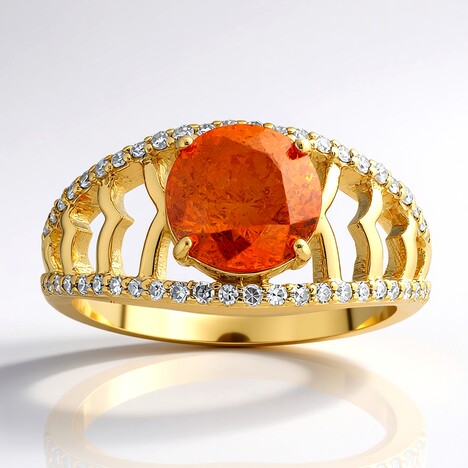 Anello in oro con Sfalerite (de Melo Gold)