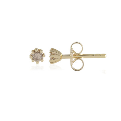 Orecchini in argento con Diamante Cioccolato I2