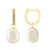 Pendientes en plata con Perla Freshwater
