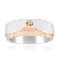 Anello in argento con Diamante Argyle Rose de France I1 (Annette)