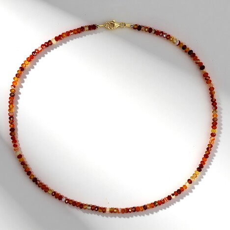 Collana in argento con Corniola