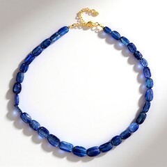 Collana in argento con Cianite del Nepal