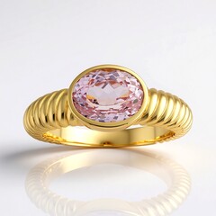 Anello in argento con Kunzite