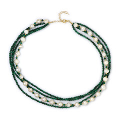 Collar en plata con Malaquita