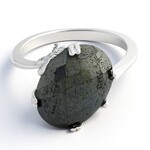 Anello in argento con Ematite Nera