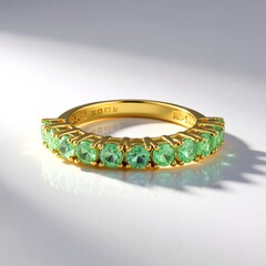 Anello in argento con Cianite Menta