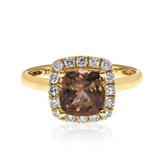 Anello in oro con Tanzanite (non riscaldata)