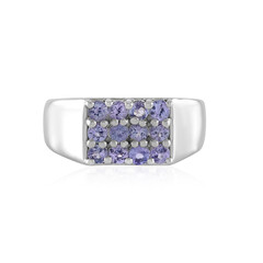 Anillo en plata con Tanzanita
